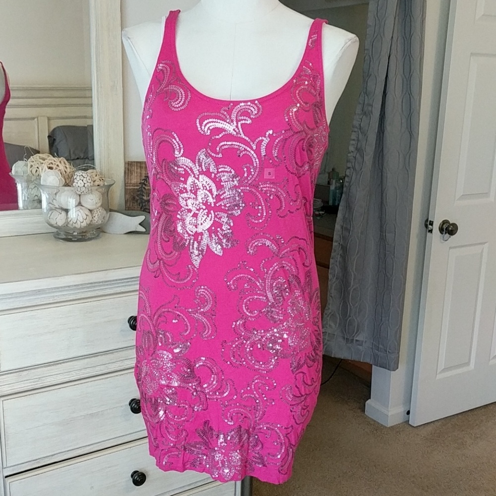 Pink sequin dress or tunic